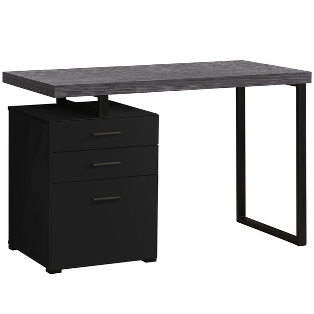 MONARCH PRODUCTS Monarch Specialties I 7411  Melody 48inW Computer Desk, Black/Gray