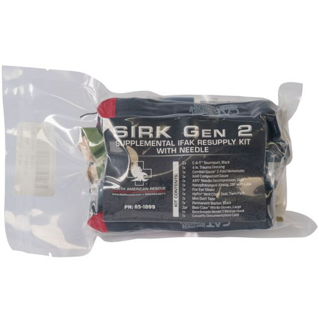 North American Rescue 85-1899 Supplemental IFAK Resupply Kit (SIRK) Gen 2 w/ ARS Needle North American Rescue 85-1899 Supplemental IFAK Resupply Kit (SIRK) Gen 2 w/ ARS Needle