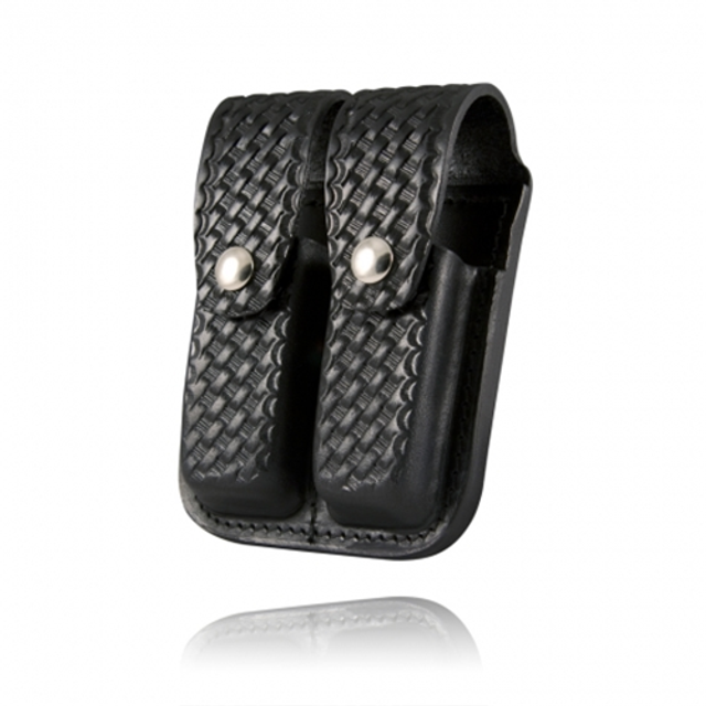 Boston Leather 5601-BRN-3-GLD Double Mag Holder For 9mm/40Cal. Boston Leather 5601-BRN-3-GLD Double Mag Holder For 9mm/40Cal.