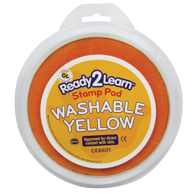 BAUMGARTENS CE-6601BN Ready 2 Learn Jumbo Washable Stamp Pad, Yellow, Pack of 6 BAUMGARTENS CE-6601BN Ready 2 Learn Jumbo Washable Stamp Pad, Yellow, Pack of 6