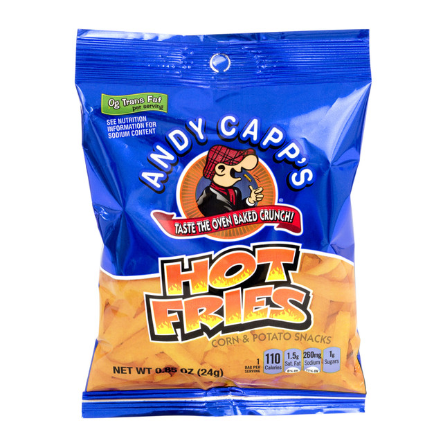 CONAGRA Andy Capp's 421167 Andy Capps Snack Fries, Hot, 0.85 Oz Bag, Box Of 72