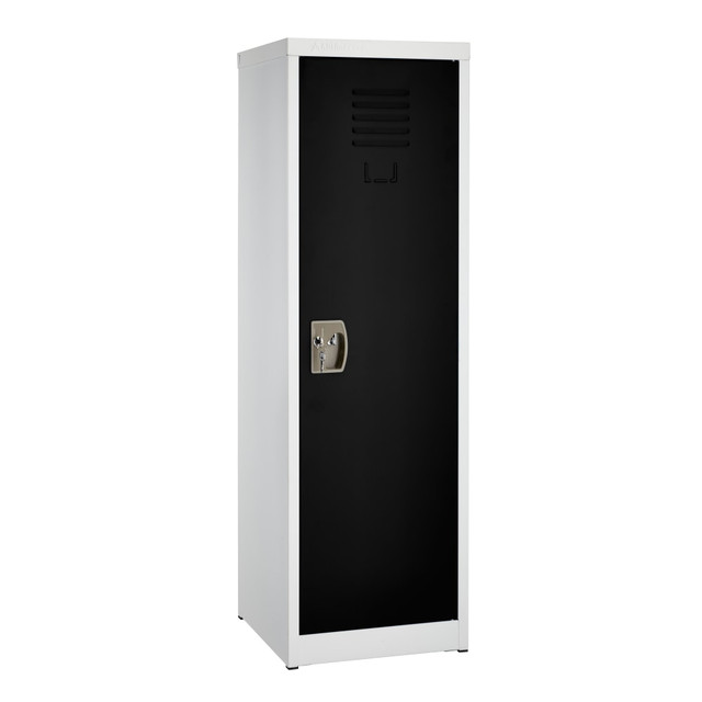 ADIR CORP. ADI629-01-BLK Alpine Kids' 1-Tier Steel Locker, 48inH x 15inW x 15inD, Black ADIR CORP. ADI629-01-BLK Alpine Kids' 1-Tier Steel Locker, 48inH x 15inW x 15inD, Black