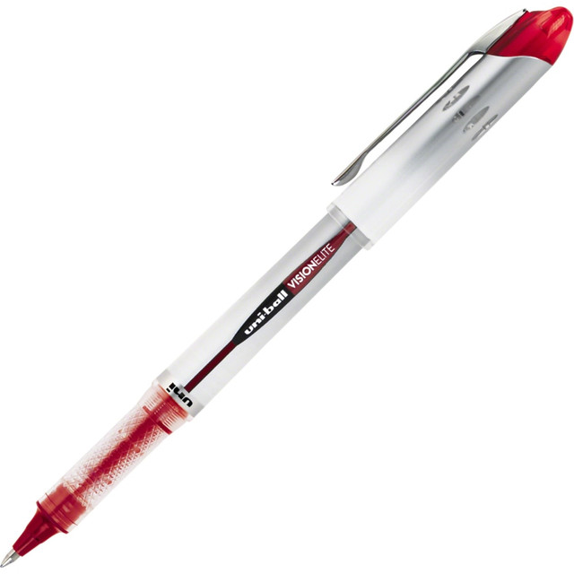 MITSUBISHI PENCIL CO.UK LTD 69023 uniball Vision Elite Rollerball Pen, Bold Point, 0.8 mm, Light Gray Barrel, Red Ink MITSUBISHI PENCIL CO.UK LTD 69023 uniball Vision Elite Rollerball Pen, Bold Point, 0.8 mm, Light Gray Barrel, Red Ink