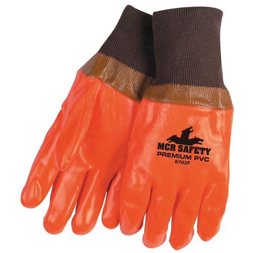 MCR Safety 6702F Foam Orange Smooth Knit Wrist
