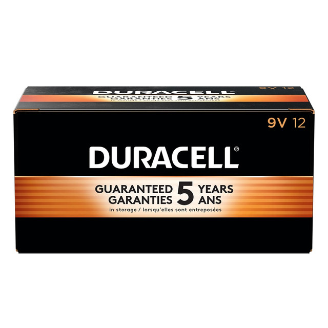 THE DURACELL COMPANY Duracell MN1604BKD  Coppertop 9-Volt Alkaline Batteries, Box Of 12, Case Of 6 Boxes