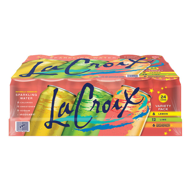 SHASTA BEVERAGES 15114428 LaCroix Sparkling Water Variety Pack, 12 Oz, Case of 24 Cans