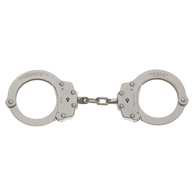 Peerless Handcuff Company 4710 Model 700C Chain Link Handcuffs - Nickel Finish Peerless Handcuff Company 4710 Model 700C Chain Link Handcuffs - Nickel Finish