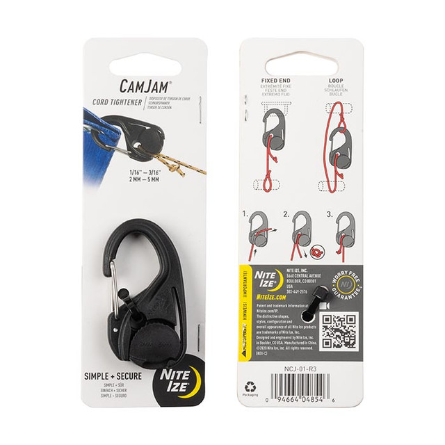 Nite-Ize NCJ-01-R3 CamJam Cord Tightener - Single Pack Nite-Ize NCJ-01-R3 CamJam Cord Tightener - Single Pack