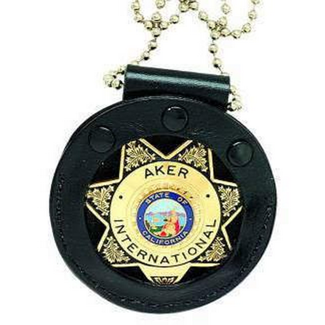 Aker Leather A599-TP Neck Badge Holder Aker Leather A599-TP Neck Badge Holder