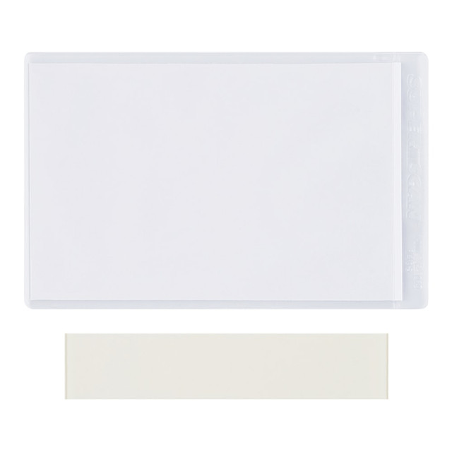 B O X MANAGEMENT, INC. LH206 SUPERSCAN Press-On Vinyl Envelopes, 9in x 12in, Clear, Pack Of 50 Envelopes