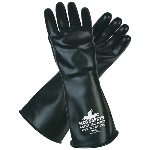 MCR Safety CP25S Unsupported Butyl Glove,14,25 Mil