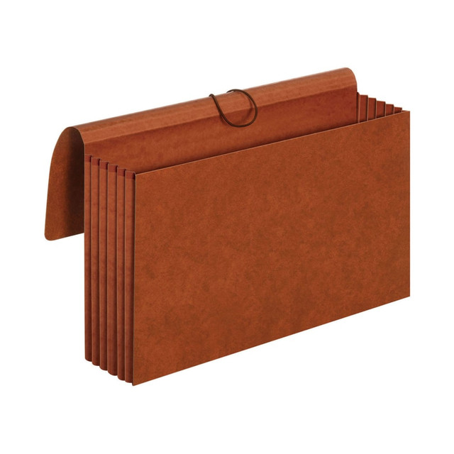GLOBE WEIS 73376RP Pendaflex Redrope Standard Expansion Wallets, 5 1/4in Expansion, Legal Size, 100% Recycled, Red, Pack Of 10 Wallets