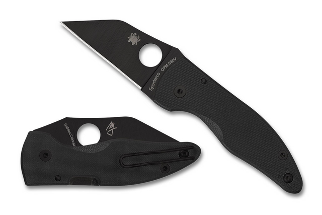 Spyderco C264GPBK MicroJimbo Black G-10 Black Blade Spyderco C264GPBK MicroJimbo Black G-10 Black Blade