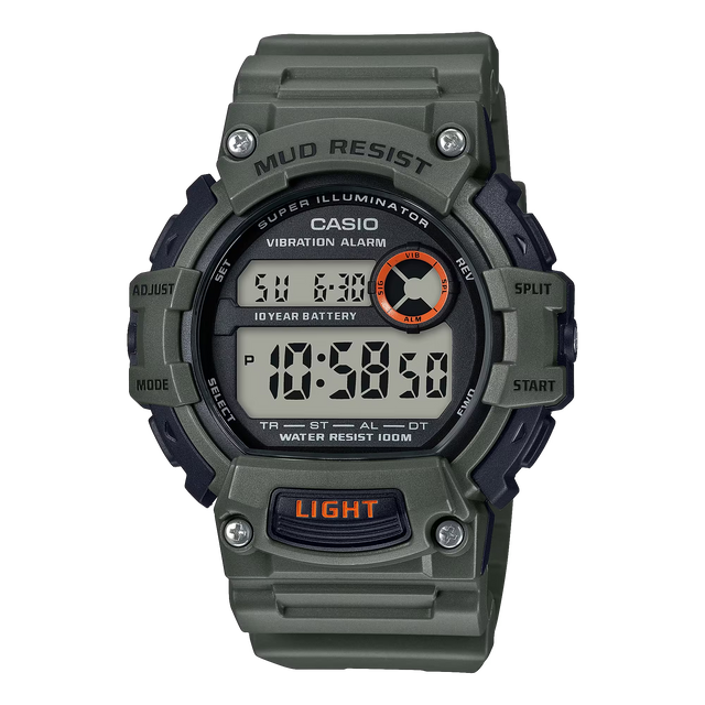 Casio TRT110H-3AV Mud-Resistant Digital Watch w/ Vibration Alarm Casio TRT110H-3AV Mud-Resistant Digital Watch w/ Vibration Alarm