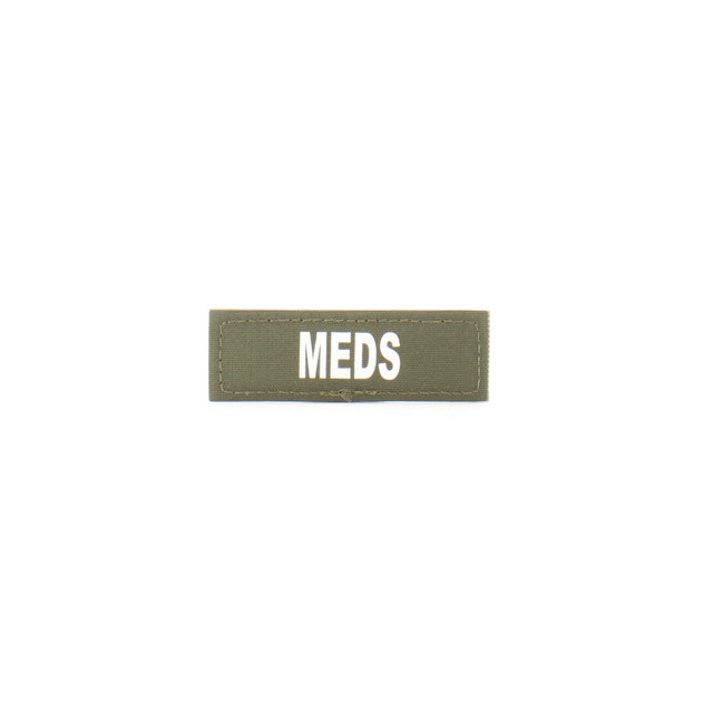 Eleven 10 E10-7003-MEDS-RGR/GLO 1x3 Med Name Tape Patch Eleven 10 E10-7003-MEDS-RGR/GLO 1x3 Med Name Tape Patch