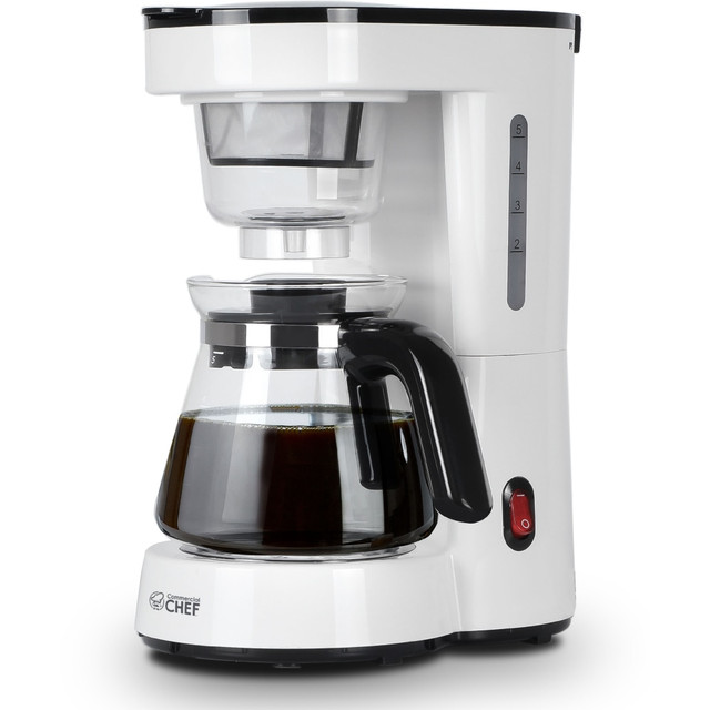 W APPLIANCE COMPANY LLC CHCP05W Commercial Chef 5-Cup Drip Coffee Maker, White W APPLIANCE COMPANY LLC CHCP05W Commercial Chef 5-Cup Drip Coffee Maker, White