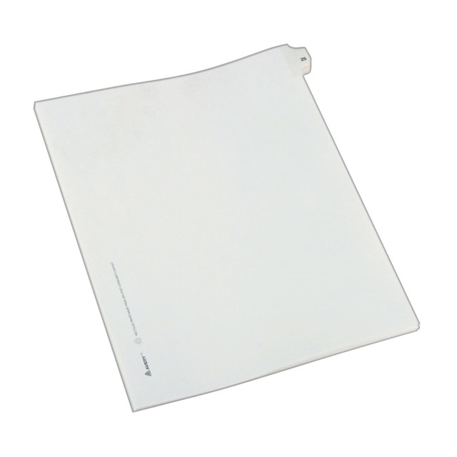 AVERY PRODUCTS CORPORATION 82223 Avery Allstate-Style Collated Legal Exhibit Dividers, 8 1/2in x 11in, White Dividers/White Tabs, 25, Pack Of 25 Tabs AVERY PRODUCTS CORPORATION 82223 Avery Allstate-Style Collated Legal Exhibit Dividers, 8 1/2in x 11in, White Dividers/White Tabs, 25, Pack Of 25 Tabs