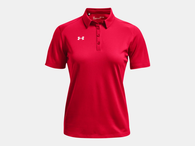 Under Armour 1370431-600-LG Women's UA Tech Team Polo