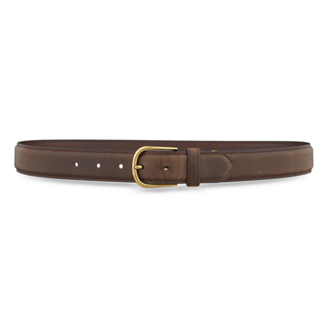 Dutyman 102-44 1-3/8"" Brown Plain Leather Casual Belt