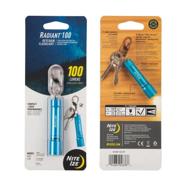 Nite-Ize R100F-03-R7 Radiant 100 Keychain Flashlight Nite-Ize R100F-03-R7 Radiant 100 Keychain Flashlight