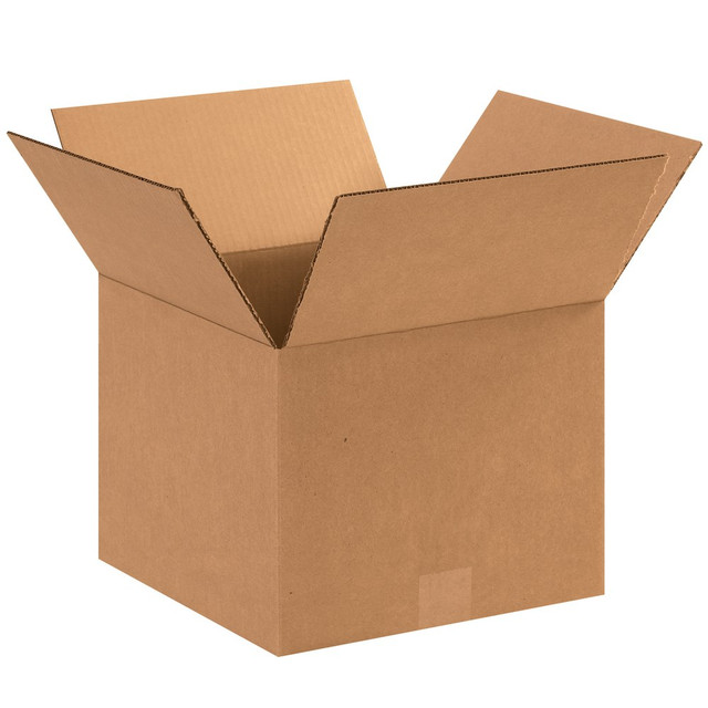 B O X MANAGEMENT, INC. 12129 Partners Brand Corrugated Boxes, 12in x 12in x 9in, Kraft, Pack Of 25