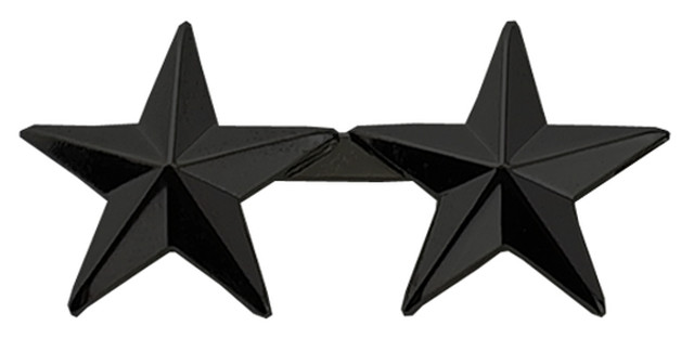 Hero's Pride 4486B 2 Star Pin 1/2'' High - Pair Hero's Pride 4486B 2 Star Pin 1/2'' High - Pair