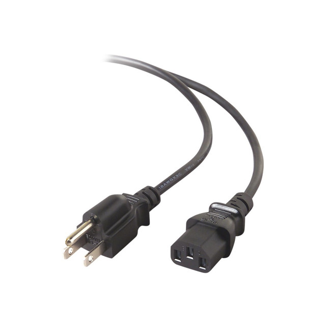 Extend any existing computer style AC power cord receptacle into a standard AC style receptacle. Also used to plug monitors directly into computer's AC port.