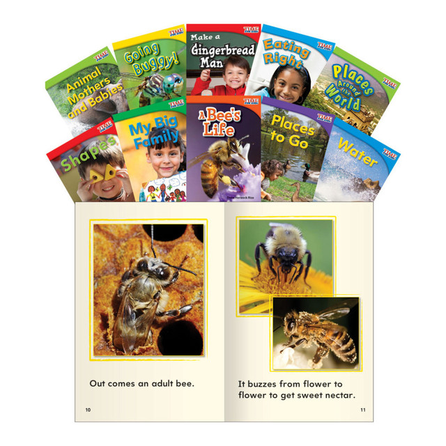 SHELL EDUCATION 16099 Teacher Created Materials TIME FOR KIDS Nonfiction Book Set, Set 3, Set Of 10 Books, Grade 1