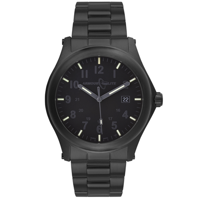 ArmourLite AL105 ArmourLite Stealth Black Swiss Tritium Illuminated Watch