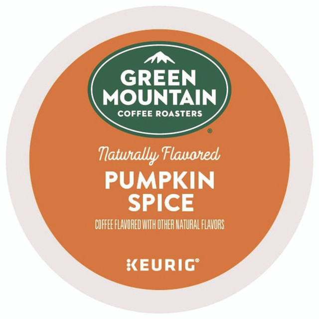 KEURIG DR PEPPER Green Mountain Coffee® 6758CT Fair Trade Certified Pumpkin Spice Flavored Coffee K-Cups, 96/Carton