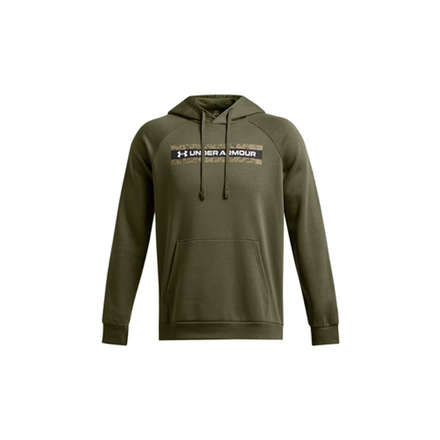 Under Armour 13865953903X Men's UA Rival Fleece Camo Chest Stripe Hoodie