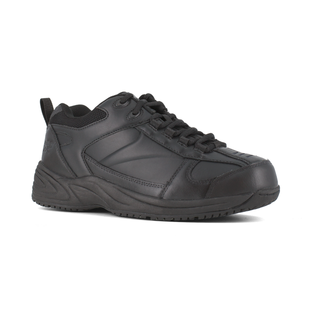 Reebok RB1100-M-09.0 Jorie Street Sport Jogger Work Shoe w/ Soft Toe - Black