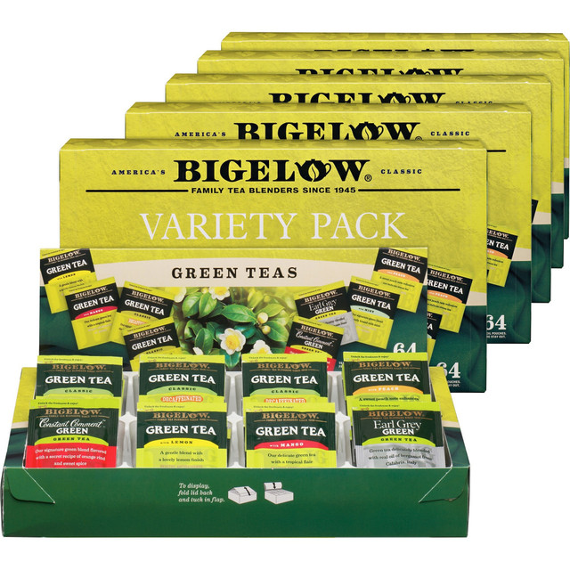 R. C. BIGELOW, INC. 30568CT Bigelow Assorted Flavor Tray Pack Tea Bag - 384 / Carton