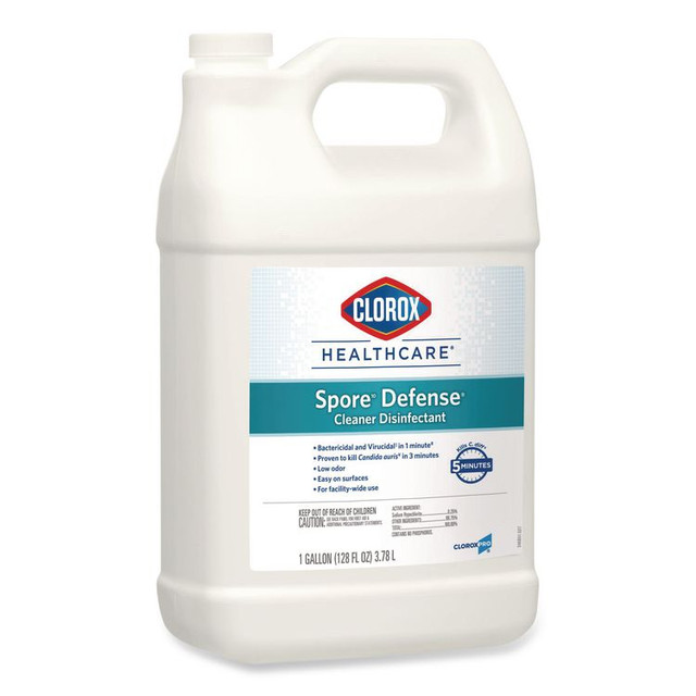 CLOROX SALES CO. Healthcare® 32122 Spore Defense Cleaner Disinfectant, Closed System, 1 gal Refill Bottle, 4/Carton