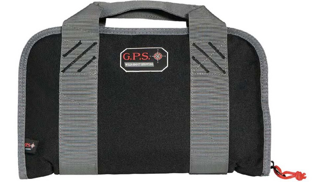 GPS GPS-1107PCCB Double Compact Pistol Case w/ Mag Storage & Dump Cup