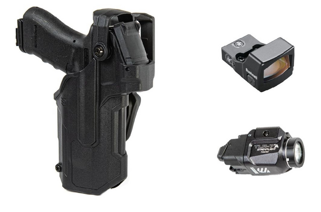 BLACKHAWK! LB700BKL Glock 17/19 w/TLR 7 & RXS250 BLACKHAWK! LB700BKL Glock 17/19 w/TLR 7 & RXS250