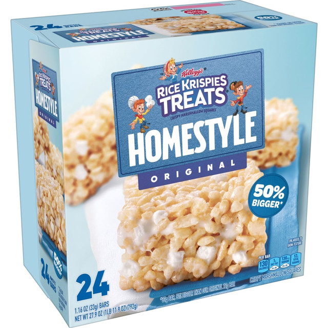 KELLOGGs 038000271413 Homestyle Rice Krispie Treats, 1.16 Oz, Box Of 24 Treats KELLOGGs 038000271413 Homestyle Rice Krispie Treats, 1.16 Oz, Box Of 24 Treats