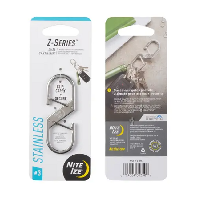 Nite-Ize ZS3-11-R6 Z-Series Dual Carabiner Nite-Ize ZS3-11-R6 Z-Series Dual Carabiner