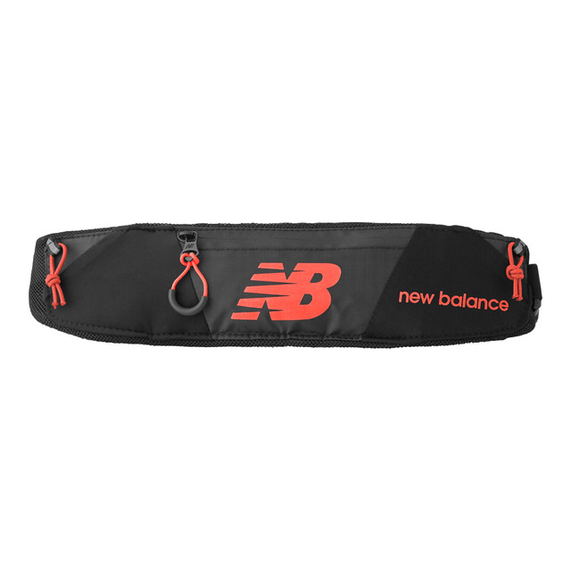 USPA ACCESSORIES LLC LAB13136-006 New Balance Running Accessory Belt, 3-3/4in x 17-5/16in, Black/Red