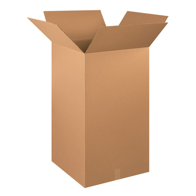 B O X MANAGEMENT, INC. Partners Brand 202036  Tall Corrugated Boxes, 20in x 20in x 36in, Kraft, Pack Of 10