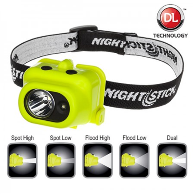 Nightstick XPP-5454G Intrinsically Safe Multi-Function Dual-Light Headlamp