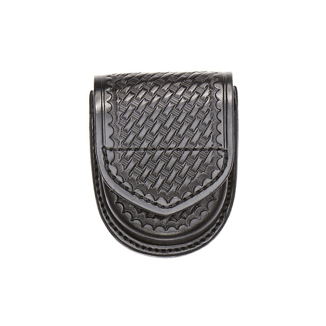 Aker Leather A500-BW-HS Round Handcuff Case Aker Leather A500-BW-HS Round Handcuff Case