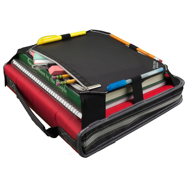 ACCO BRANDS USA, LLC 29052 Five Star Zipper 3-Ring Binder With Expansion Panel, 2in Round Rings, Assorted Colors