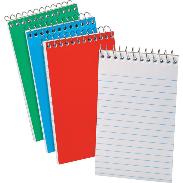 Take these pocket-size notebooks wherever you go! Lined paper helps keep your notes neat for easy reading later on.  15-lb paper is great for jotting everyday notes and to-do lists.  3in x 5in size is perfect for carrying in your bag or pocket.  60 sheets per notebook provide ample space.  Narrow ruling helps keep your notes aligned.