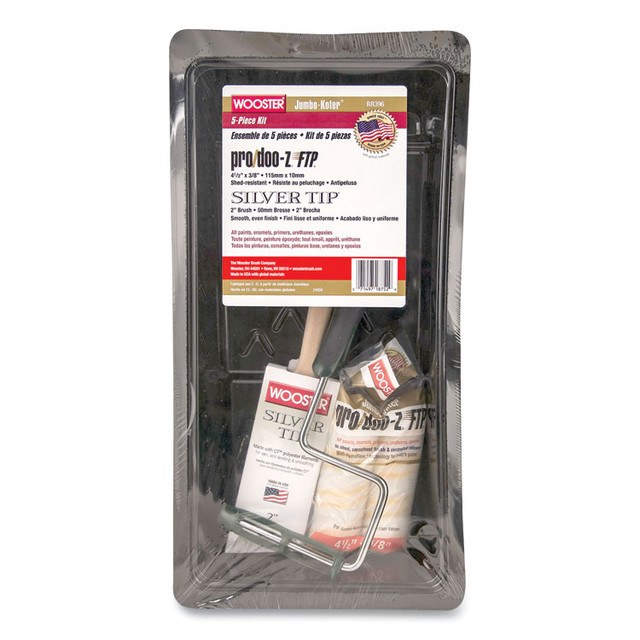 WOOSTER BRUSH COMPANY 0RR3960044 Jumbo-Koter Professional Painter's Kit, Five-Piece 4.5" Mini-Roller Set