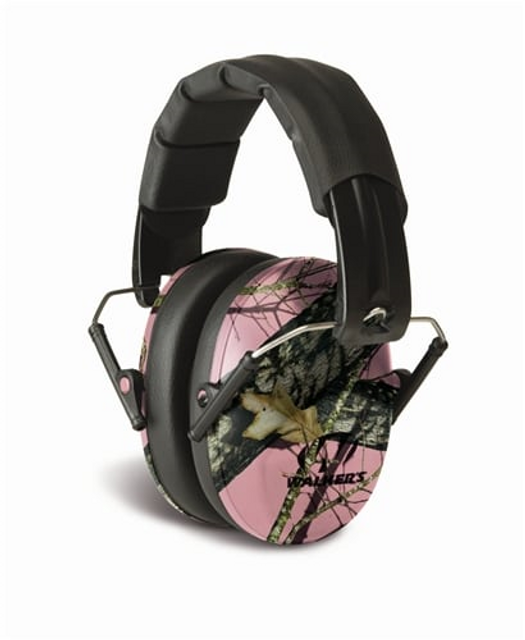Walkers GWP-FPM1-PKMO Pro-Low Profile Folding Muff - Pink Mossy Oak Camo