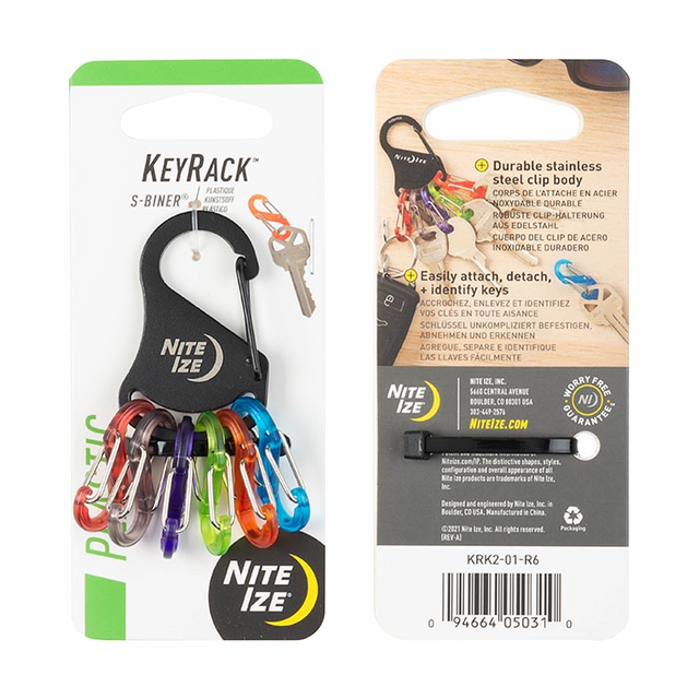 Nite-Ize KRK2-01-R6 KeyRack S-Biner