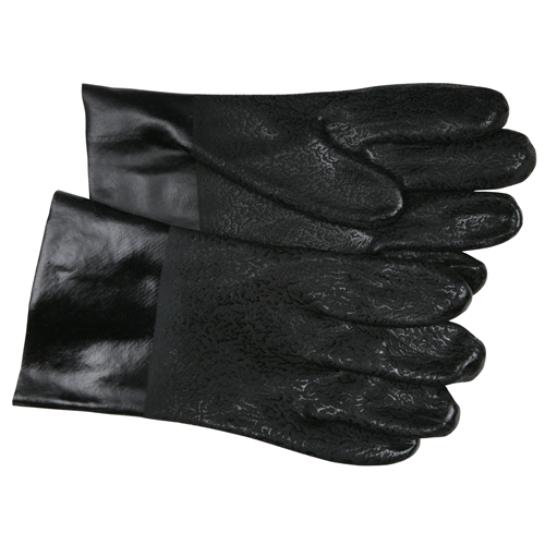 MCR Safety 6510SJ Black, Double Dip, Textured, 10