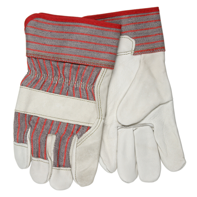 MCR Safety 1930XL Reg Mixed Grain Lea Plm Rubzd Safety Cuf