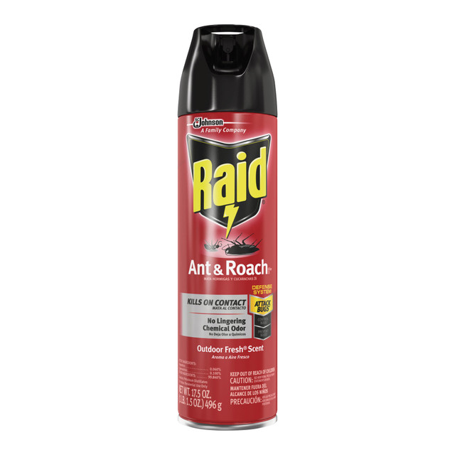 S.C. JOHNSON & SON, INC. 366000 Raid Ant And Roach Killer, 17.5 Oz.